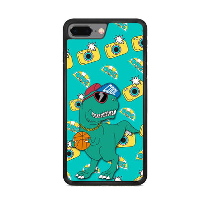 Dinosaur Star Player iPhone 8 Plus Case-Oxvistore