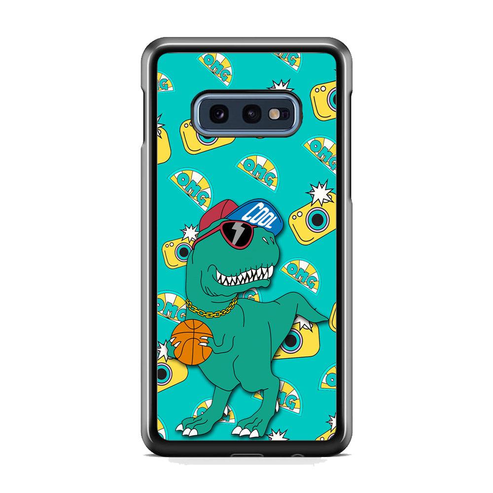 Dinosaur Star Player Samsung Galaxy S10E Case-3D Case-Oxvistore