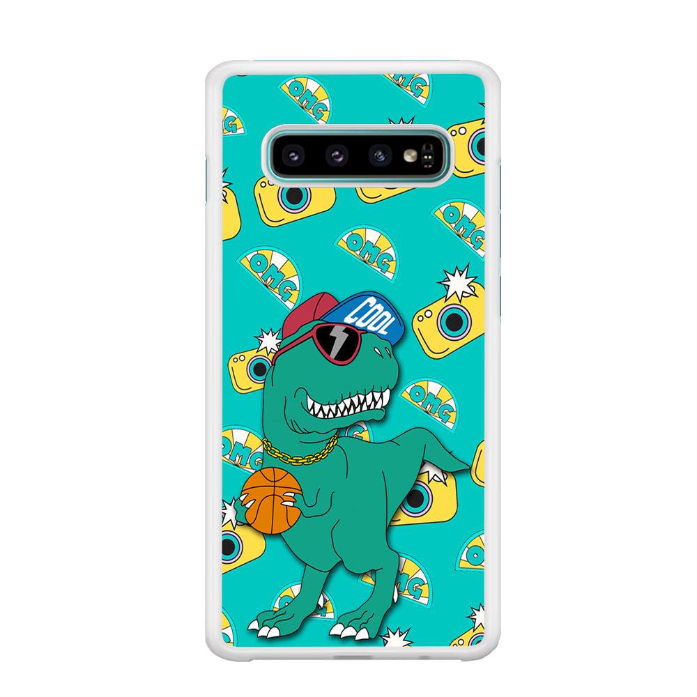 Dinosaur Star Player Samsung Galaxy S10 Case-Oxvistore