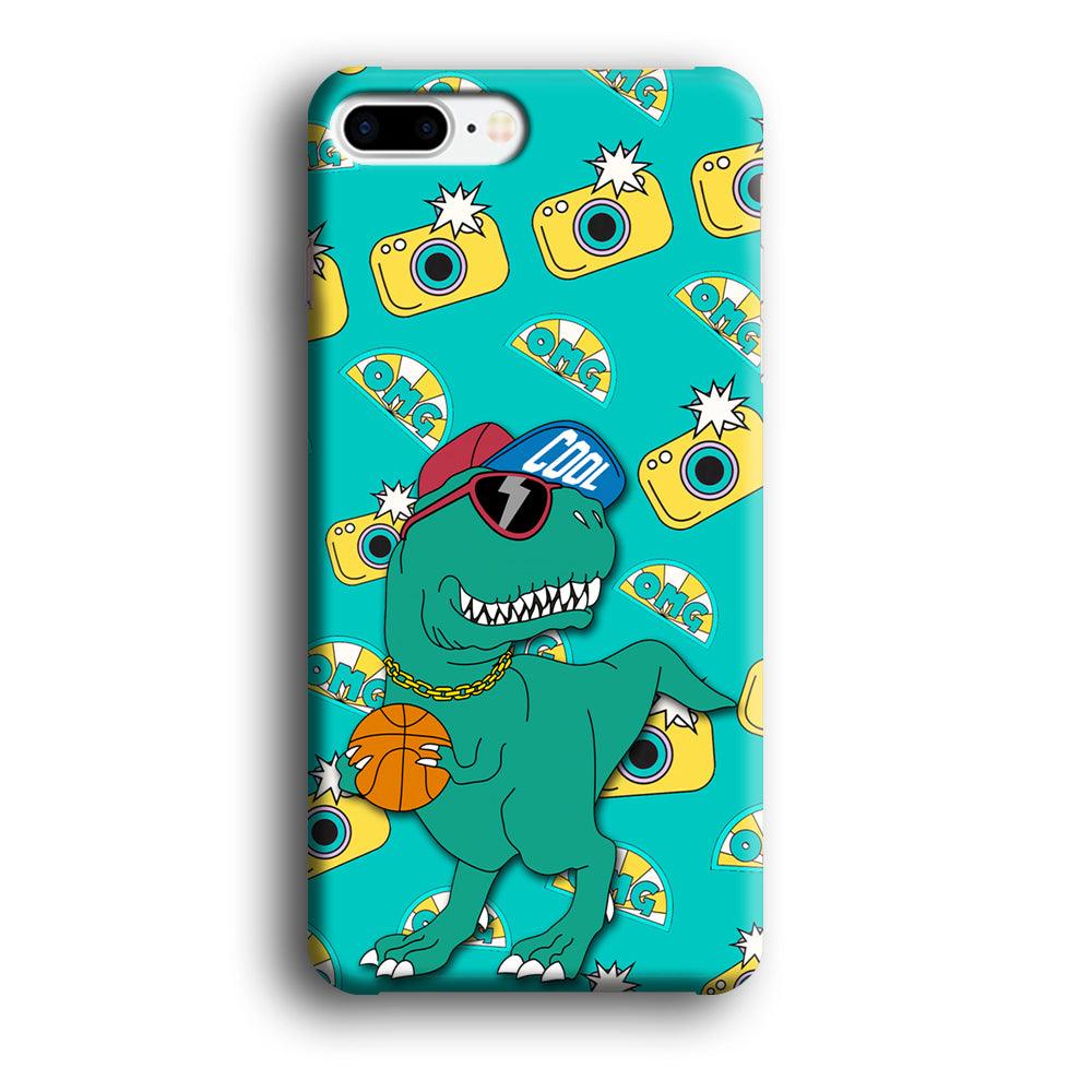 Dinosaur Star Player iPhone 8 Plus Case-Oxvistore