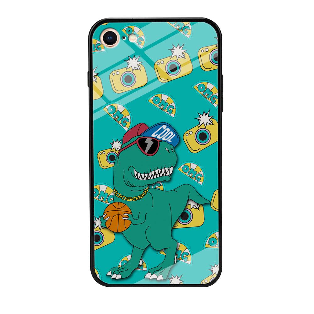 Dinosaur Star Player iPhone 8 Case-Oxvistore