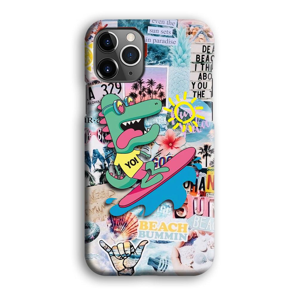 Dinosaur Surfing Time iPhone 12 Pro Max Case-Oxvistore