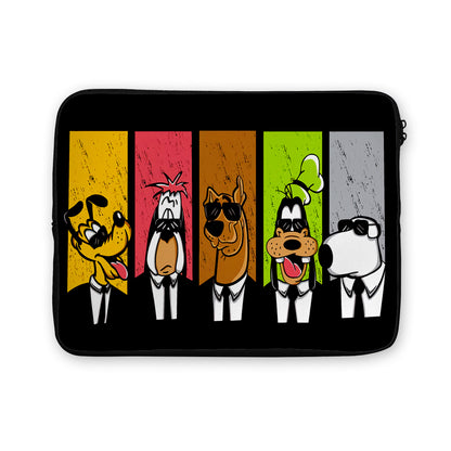 Dog Cartoon Black Gangster Laptop Sleeve Protective Cover