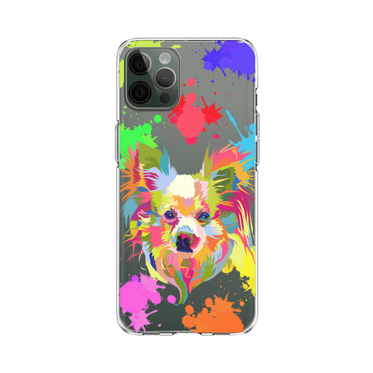 Dog Colorful Art Clear Soft Case