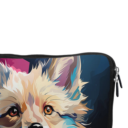 Dog Face Painting Laptop Sleeve Protective Cover