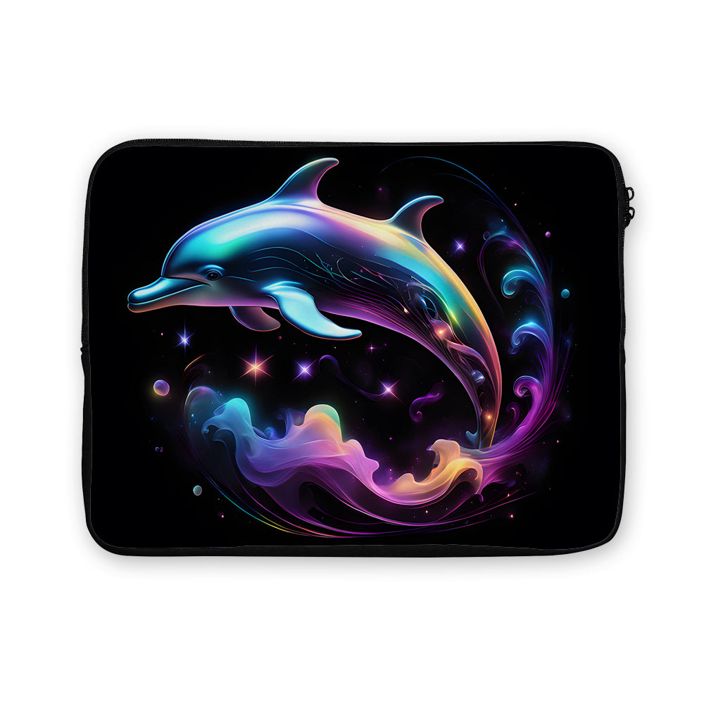 Dolphins Neon Fish Laptop Sleeve Protective Cover