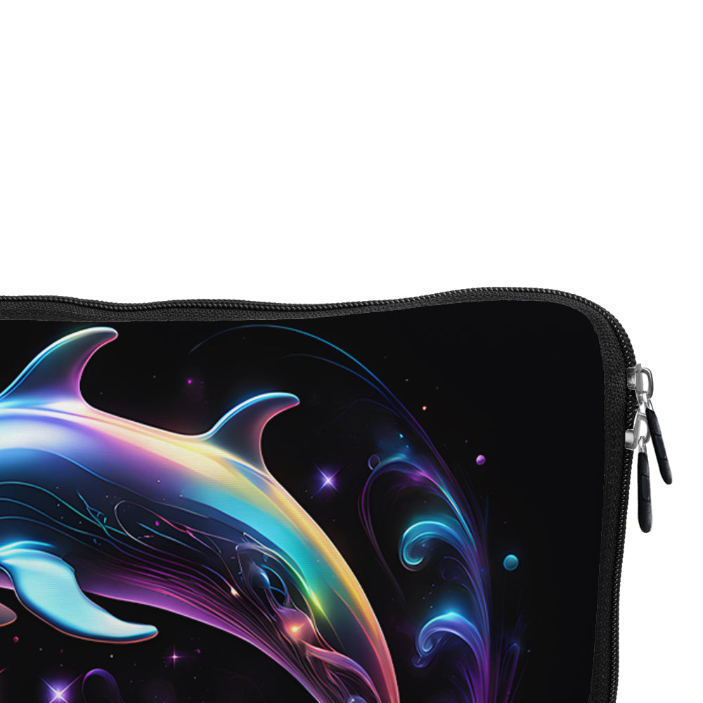 Dolphins Neon Fish Laptop Sleeve Protective Cover