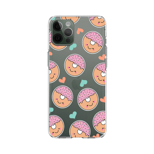 Donuts with Sprinkle Topping Clear Soft Case