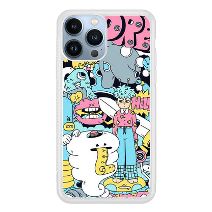 Doodle Dreams iPhone 13 Pro Case-Oxvistore