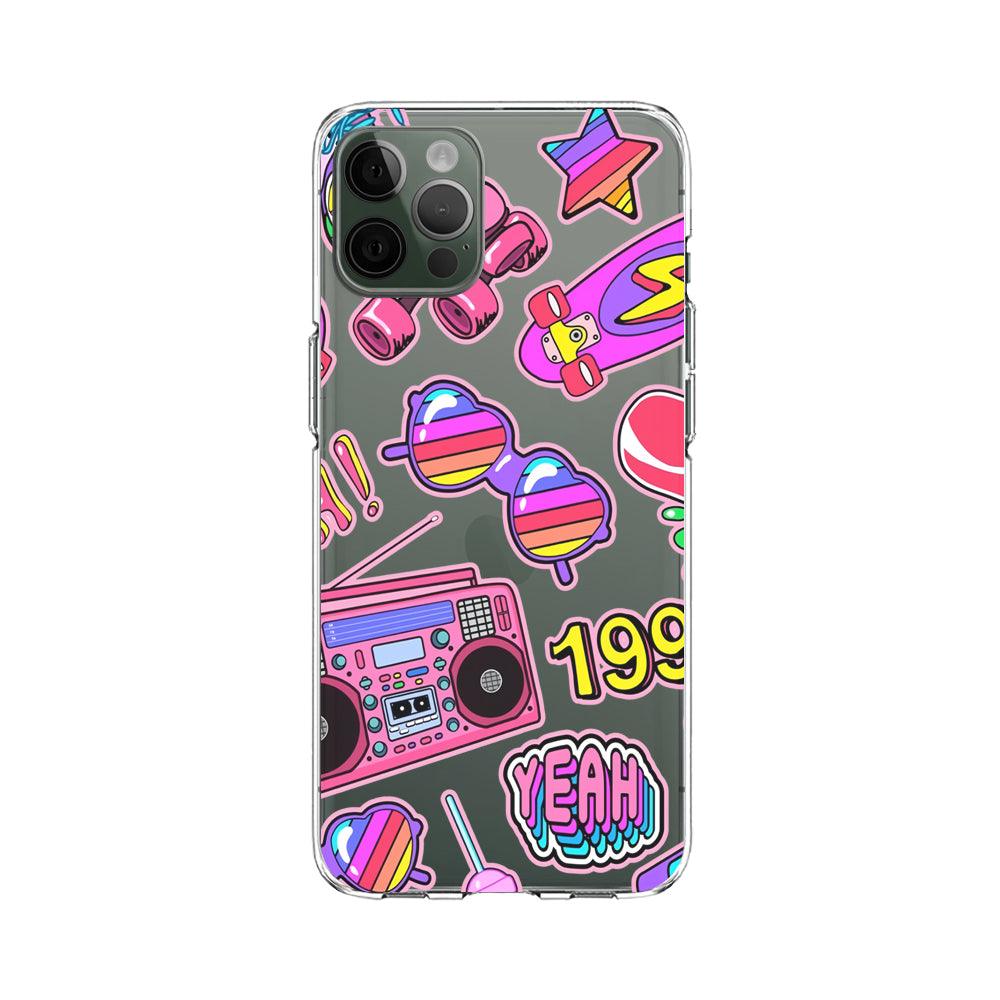 Doodle Fun with Colorful Vibes Clear Soft Case-Oxvistore