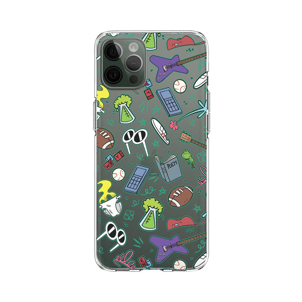 Doodle Healthy Activities Clear Soft Case-Oxvistore