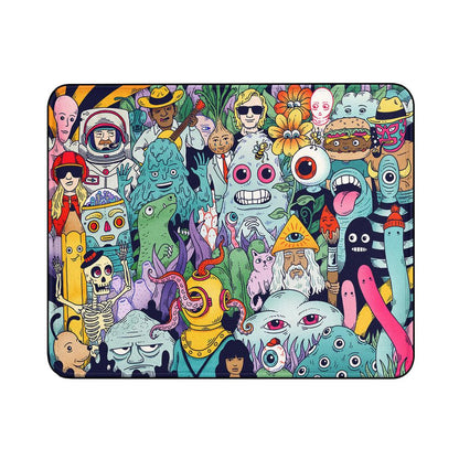 Doodle Monster and Alien Mouse Pads-18x21 CM-Oxvistore