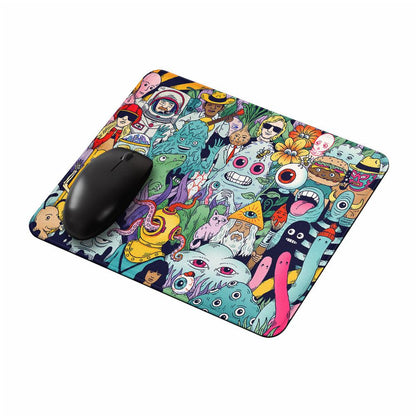 Doodle Monster and Alien Mouse Pads-Oxvistore