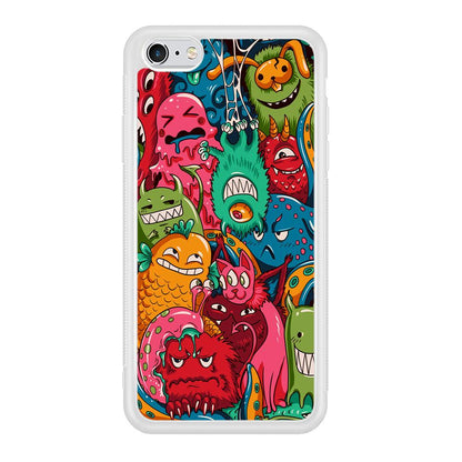 Doodle Monsters Get Together and Laugh iPhone 6 Plus | 6s Plus Case-Oxvistore