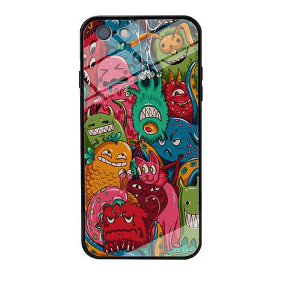 Doodle Monsters Get Together and Laugh iPhone 6 Plus | 6s Plus Case-Oxvistore