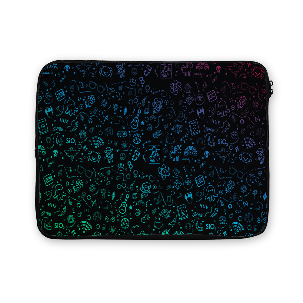 Doodle Neon Aesthetic Laptop Sleeve Protective Cover