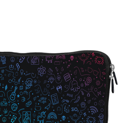 Doodle Neon Aesthetic Laptop Sleeve Protective Cover