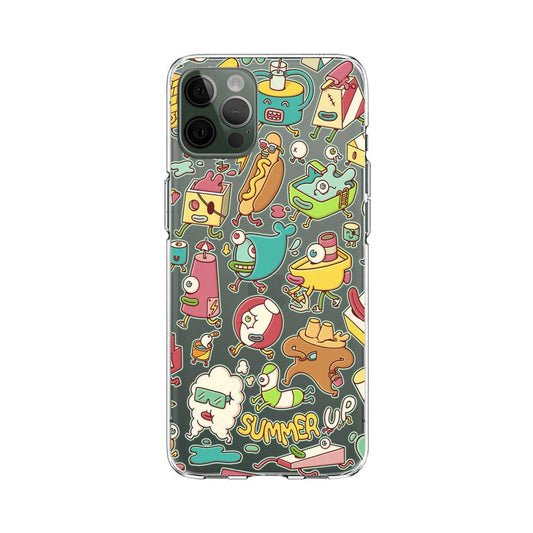 Doodle Summer on The Way Clear Soft Case-Oxvistore