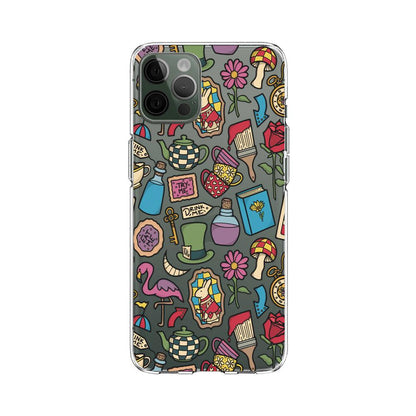 Doodle Tea Party Preparations Clear Soft Case-Oxvistore