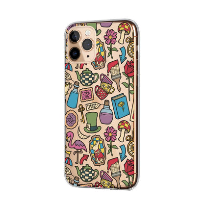 Doodle Tea Party Preparations Clear Soft Case-Oxvistore