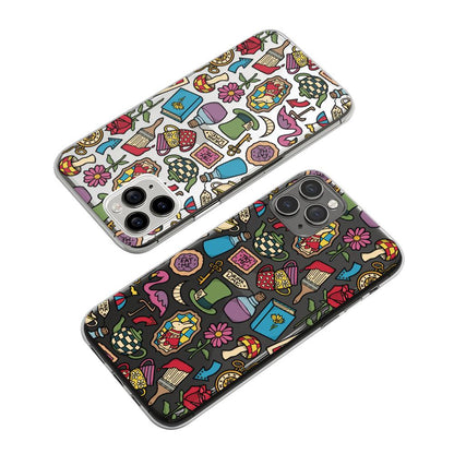 Doodle Tea Party Preparations Clear Soft Case-Oxvistore