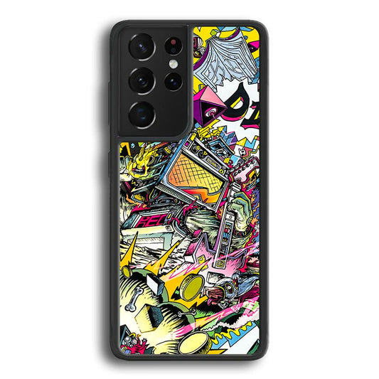 Doodle Box Toys Samsung Galaxy S23 Ultra Case-Rubber Black (2D Case)-Oxvistore