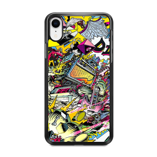 Doodle Box Toys iPhone XR Case-Rubber Black (2D Case)-Oxvistore