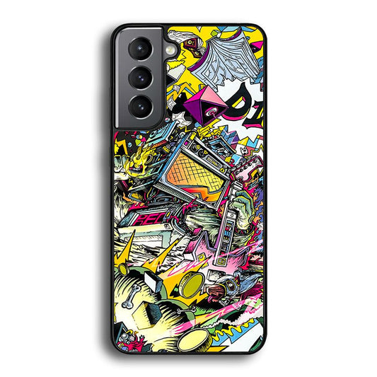 Doodle Box Toys Samsung Galaxy S24 Plus Case-Rubber Black (2D Case)-Oxvistore