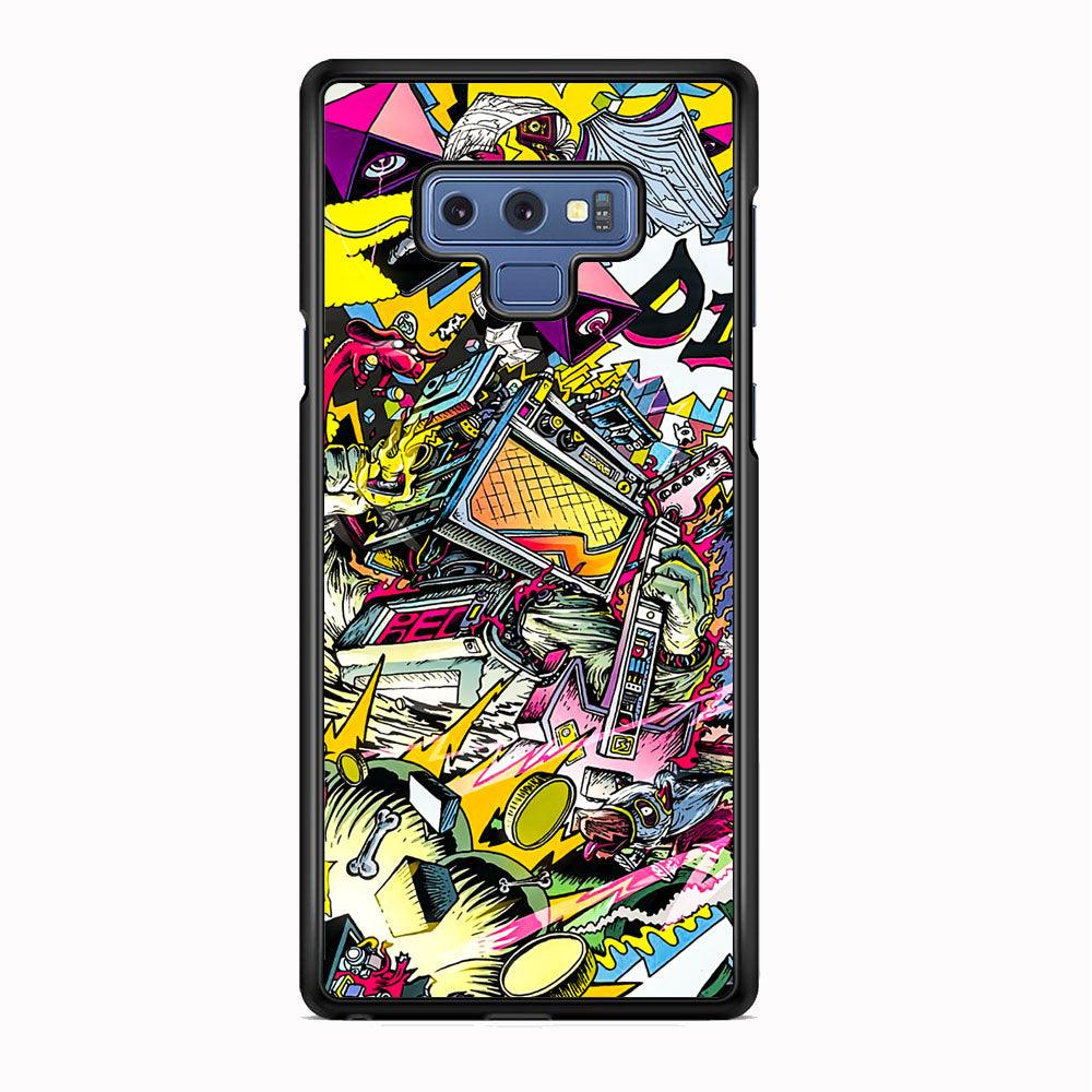 Doodle Box Toys Samsung Galaxy Note 9 Case-Rubber Black (2D Case)-Oxvistore