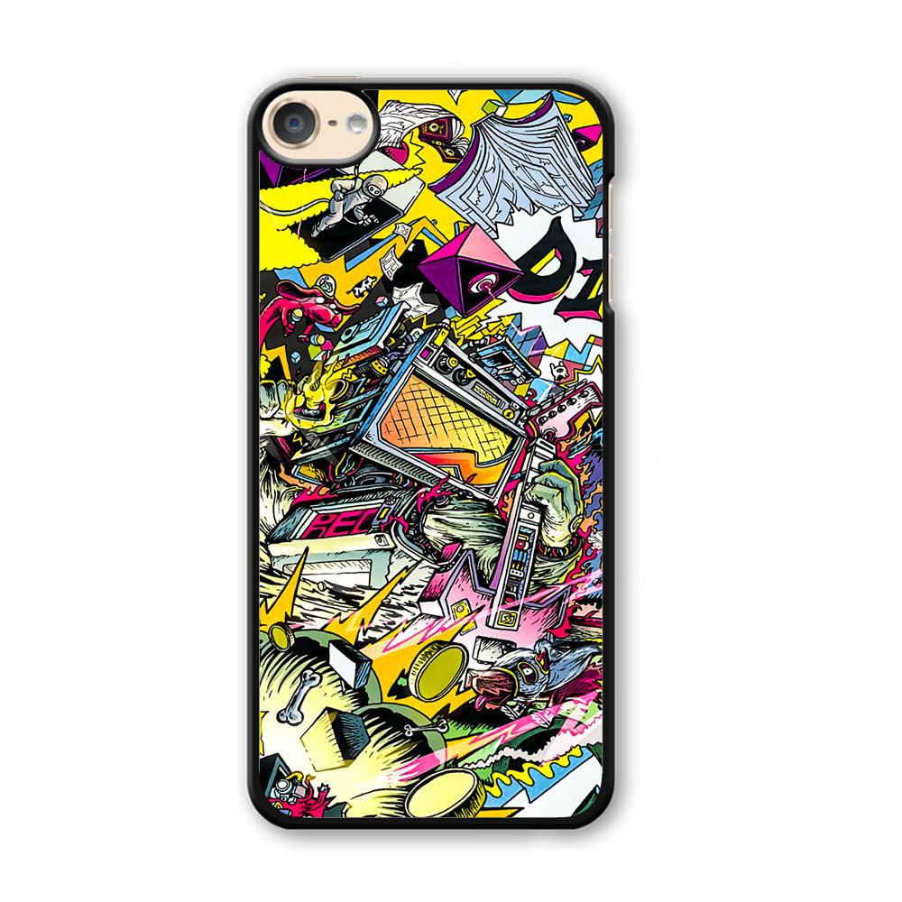 Doodle Box Toys iPod Touch 6 Case-Plastic Black (2D Case)-Oxvistore