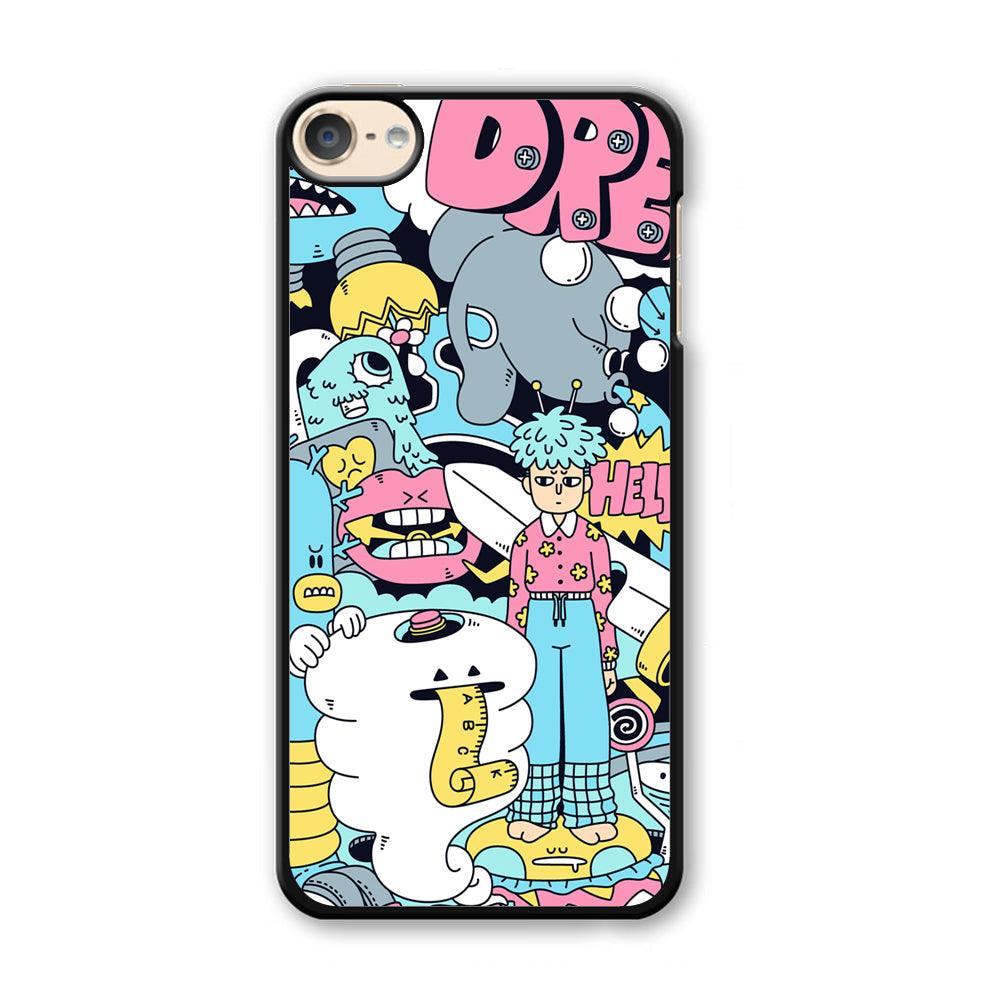 Doodle Dreams iPod Touch 6 Case-Plastic Black (2D Case)-Oxvistore