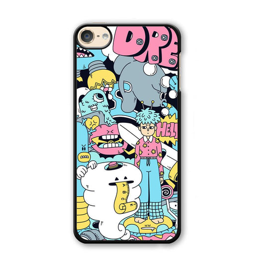 Doodle Dreams iPod Touch 6 Case-Plastic Black (2D Case)-Oxvistore