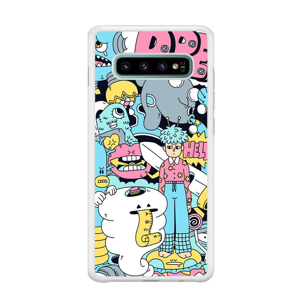 Doodle Dreams Samsung Galaxy S10 Plus Case-Oxvistore