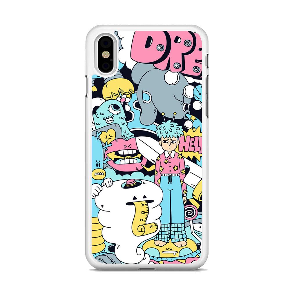 Doodle Dreams iPhone X Case-Oxvistore