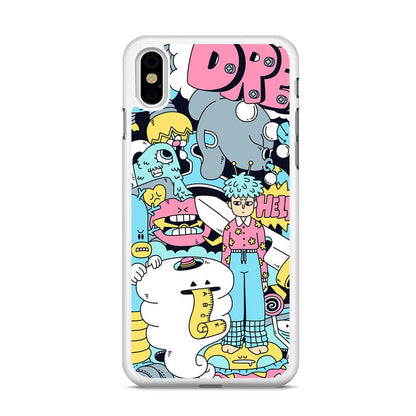 Doodle Dreams iPhone X Case-Oxvistore