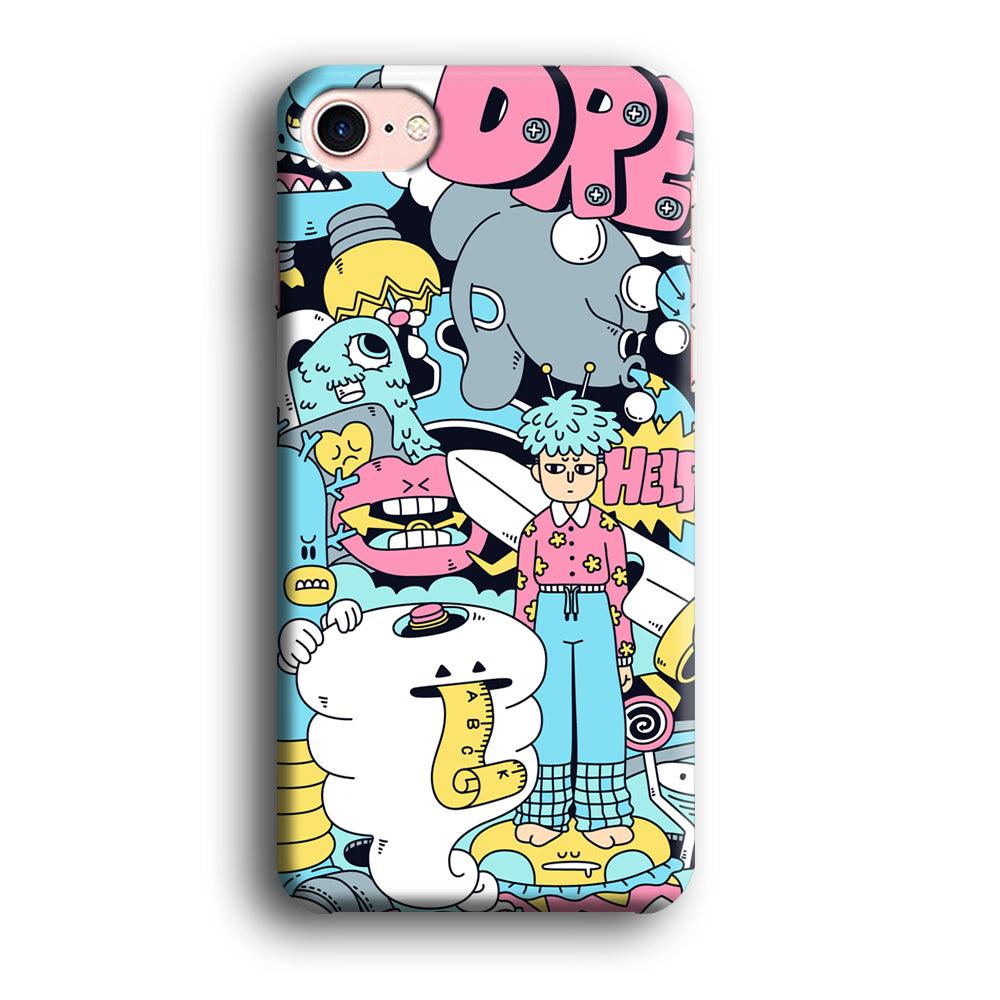 Doodle Dreams iPhone 8 Case-Oxvistore