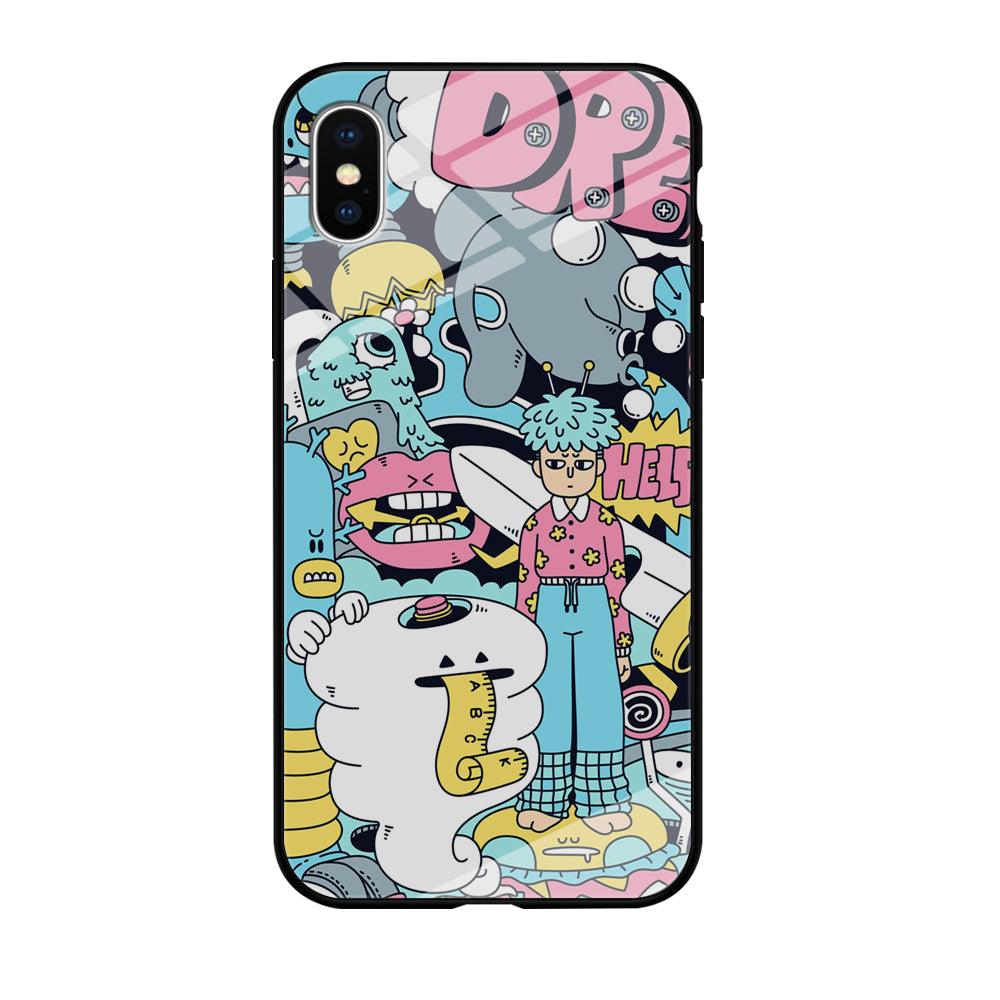 Doodle Dreams iPhone X Case-Oxvistore