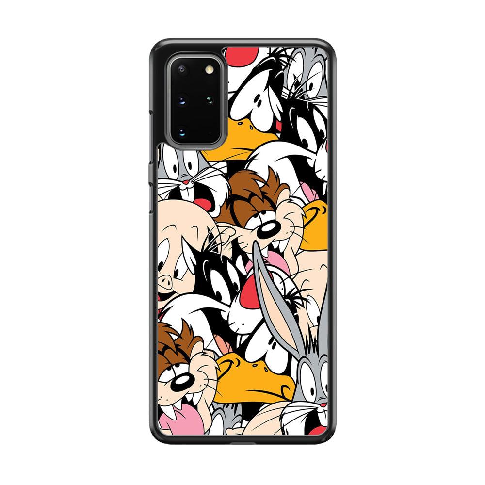 Doodle Looney Tunes Stars Samsung Galaxy S20 Plus Case-Oxvistore