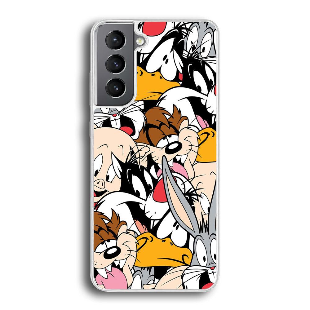 Doodle Looney Tunes Stars Samsung Galaxy S21 Case-Oxvistore