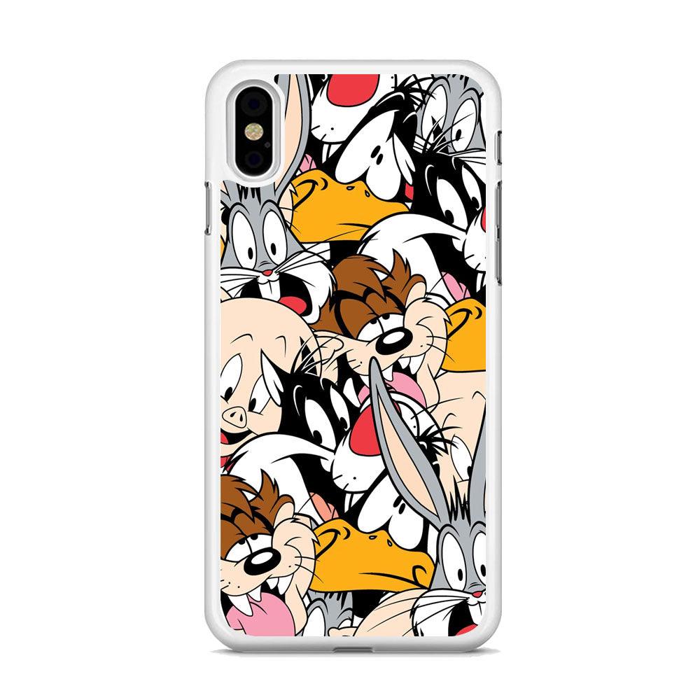 Doodle Looney Tunes Stars iPhone X Case-Oxvistore