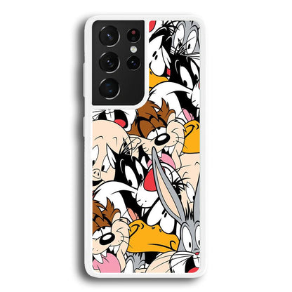 Doodle Looney Tunes Stars Samsung Galaxy S21 Ultra Case-Oxvistore