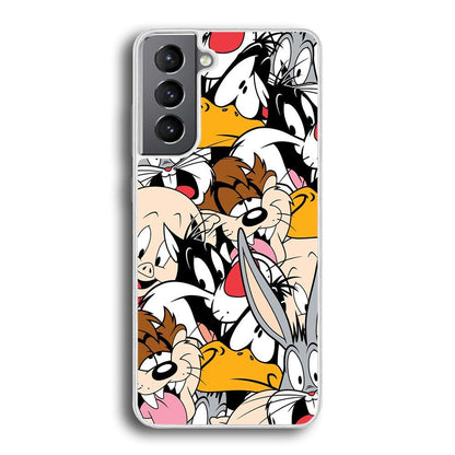 Doodle Looney Tunes Stars Samsung Galaxy S21 Plus Case-Oxvistore