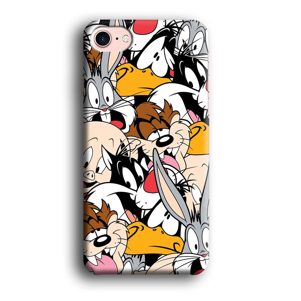 Doodle Looney Tunes Stars iPhone 8 Case-Oxvistore