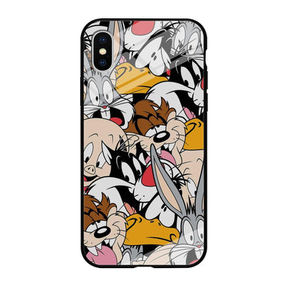 Doodle Looney Tunes Stars iPhone X Case-Oxvistore