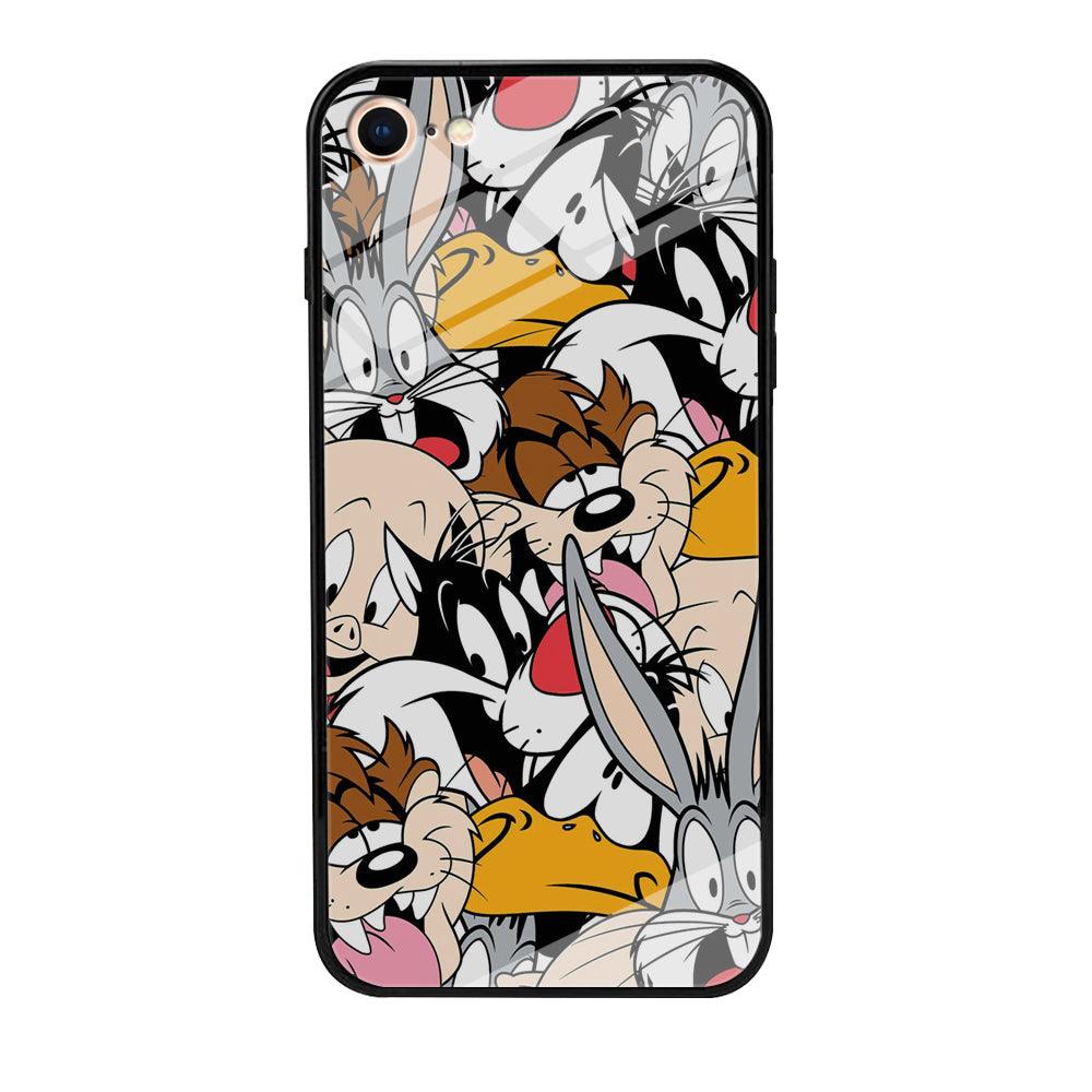 Doodle Looney Tunes Stars iPhone 8 Case-Oxvistore