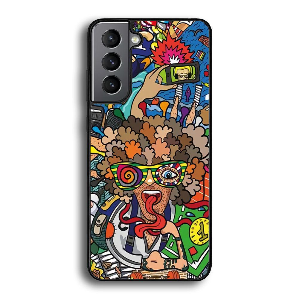 Doodle Olimpyc Sport Samsung Galaxy S24 Plus Case-Rubber Black (2D Case)-Oxvistore