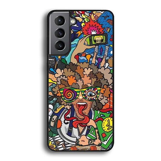 Doodle Olimpyc Sport Samsung Galaxy S24 Plus Case-Rubber Black (2D Case)-Oxvistore