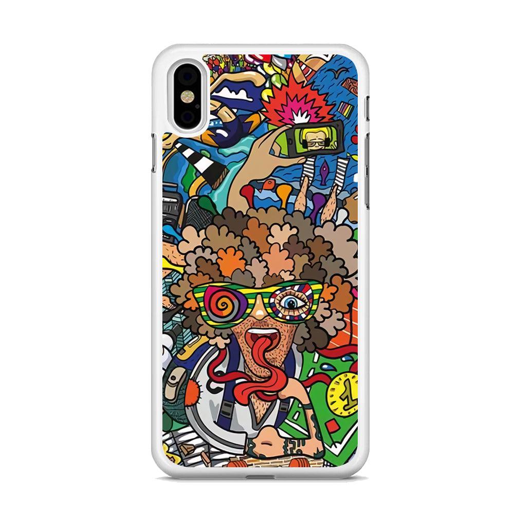 Doodle Olimpyc Sport iPhone X Case-Oxvistore