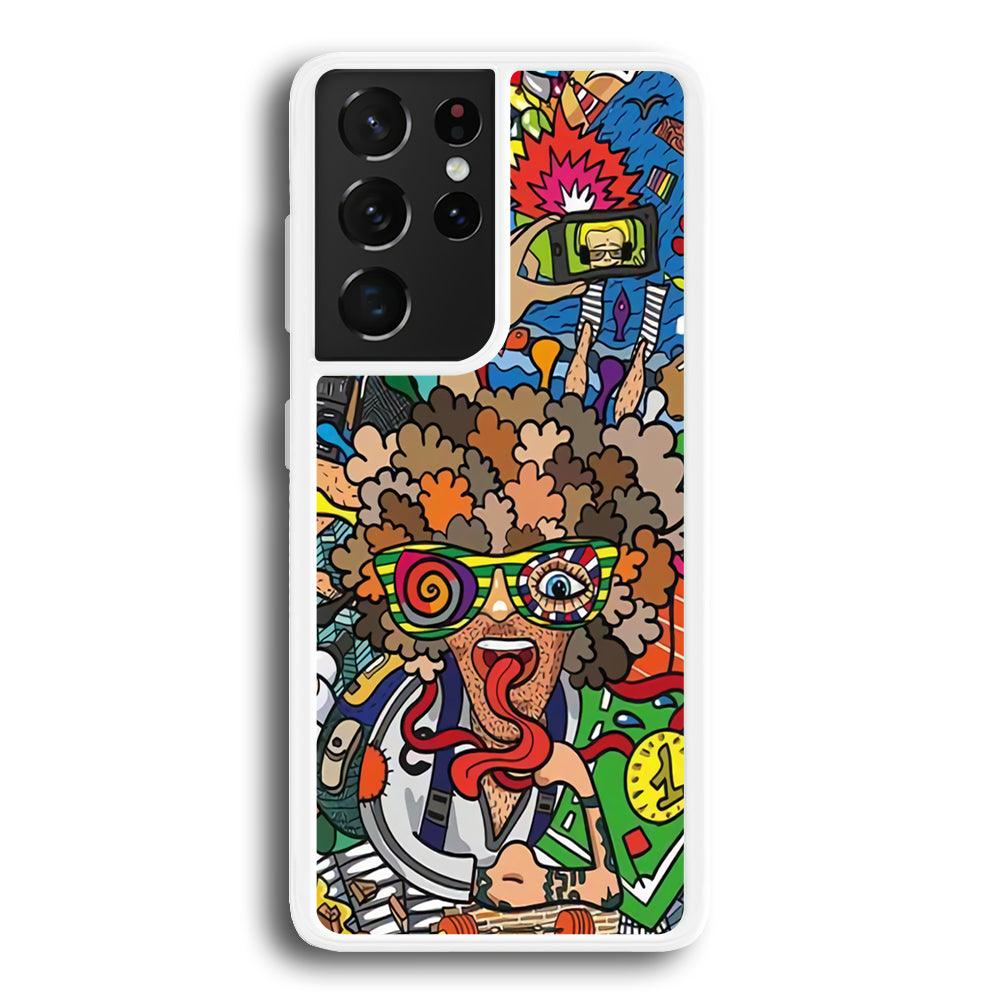 Doodle Olimpyc Sport Samsung Galaxy S21 Ultra Case-Oxvistore