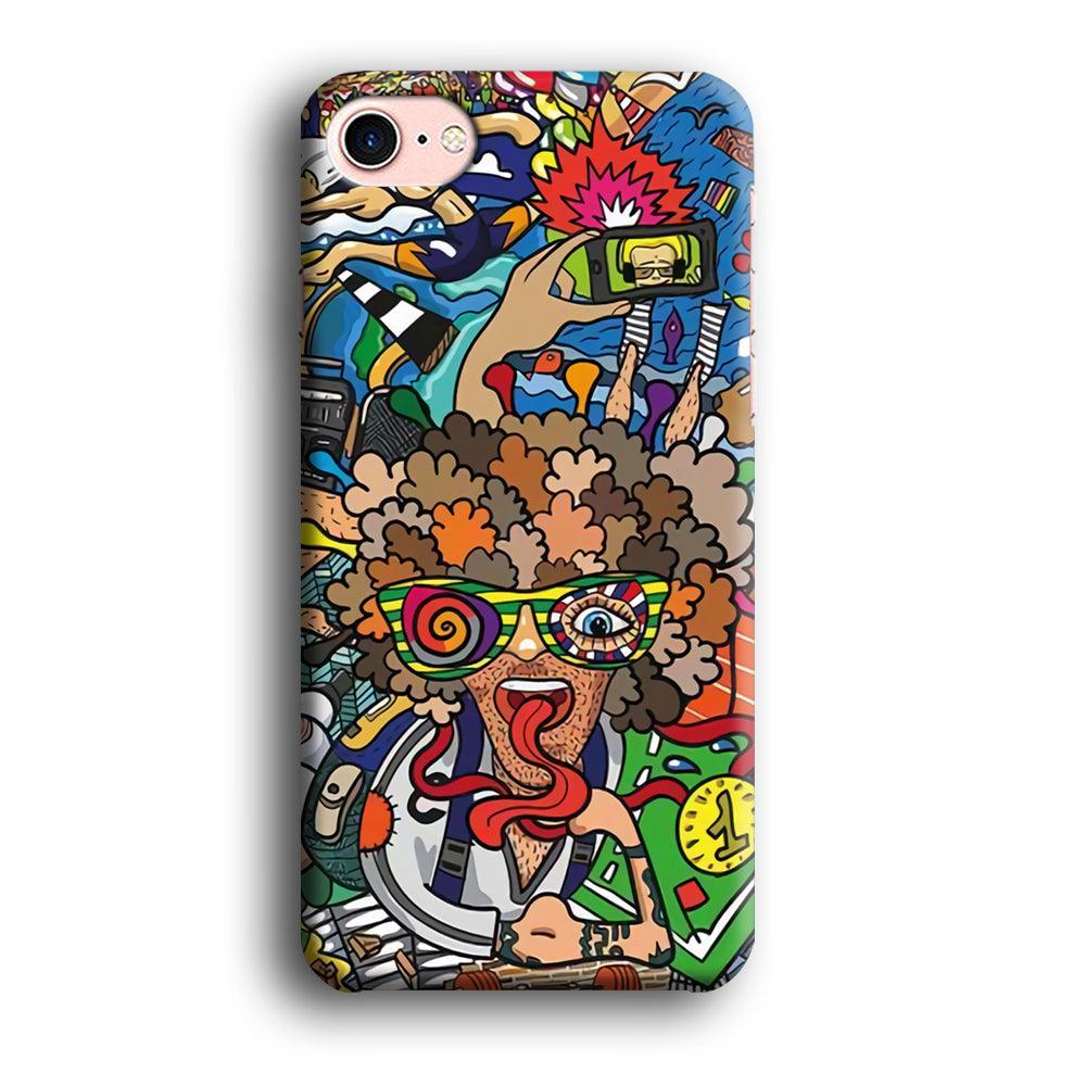 Doodle Olimpyc Sport iPhone 8 Case-Oxvistore